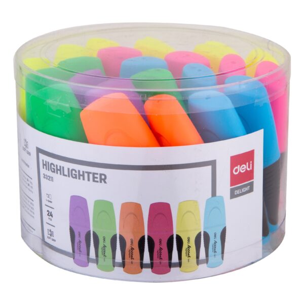Resaltador con Grip Box 24 unidades Colores Surtidos - Imagen 3