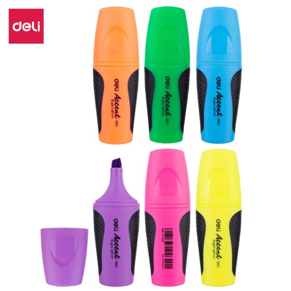 Resaltador con Grip Box 24 unidades Colores Surtidos