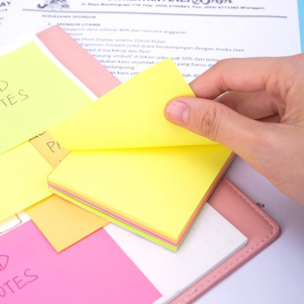 Notas Adhesivas Neon 76x76 Taco 4 x 25 Hojas - Imagen 3