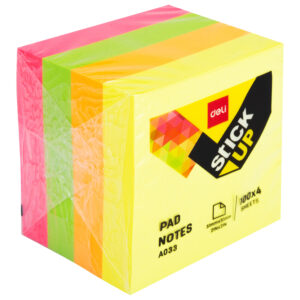 Notas Adhesivas Neon 51x51 Taco 4 x 100 Hojas