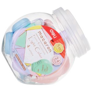 Corrector en Cinta Macaron 5 mts Box x 24 pcs