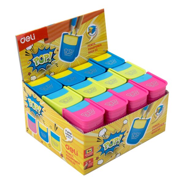 Sacapuntas POP con recipiente doble filo - Imagen 3