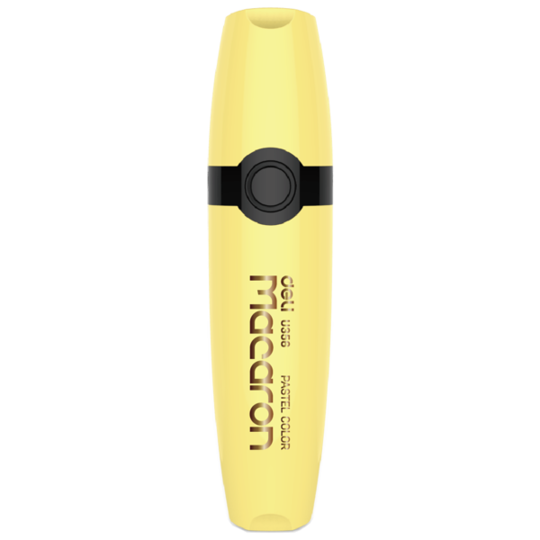 Resaltador Macaron Amarillo Caja x 12 uds - Imagen 2